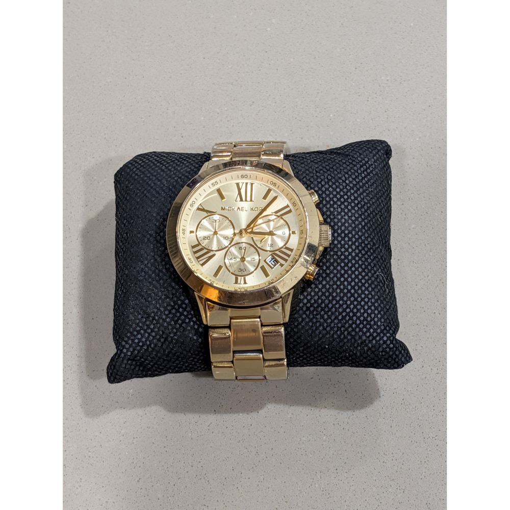 Michael Kors MK5777 Gold-Tone Chronograph | Roman Numerals | Designer watch*